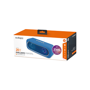 Parlante Bluetooth Con Iluminación Rgb Color Azul - Ps