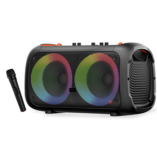 Parlante Karaoke Bluetooth Con Control Bajos Rgb - PS