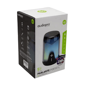 Parlante Bluetooth Rgb Tws Portátil Color Negro - PS