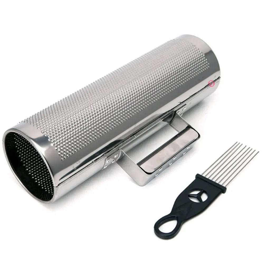 Guiro 10x3 Pulgadas Color Plata + Cepillo - PS 1