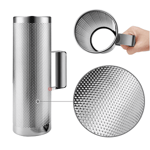 Guiro 10x3 Pulgadas Color Plata + Cepillo - PS