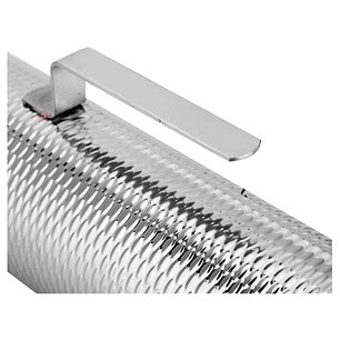 Guiro Tipo Torpedo Color Plata + Cepillo - PS