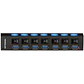 Hub 3.0 Usb 7 Puertos Con Interruptores Independientes - Ps - Miniatura 1