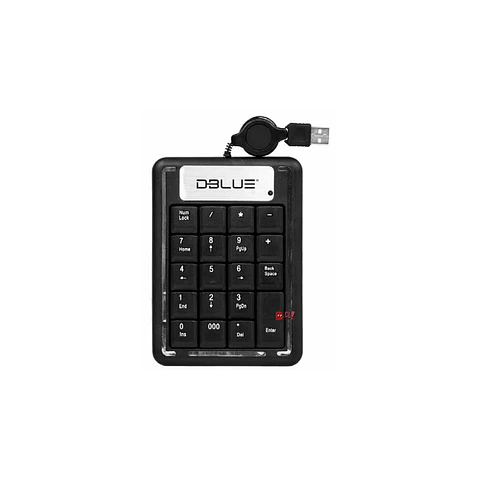 Teclado Numérico Conexión Usb Con Cable Retráctil - PS