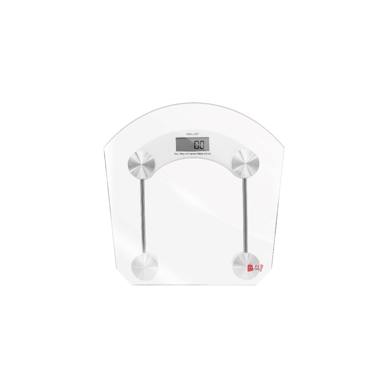Balanza Pesa Digital Baño 180kg Vidrio Negro