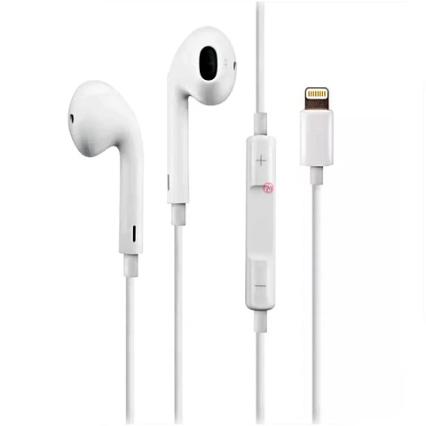 Audífonos Compatible Iphone Con Conector Lightning Blanco - Ps