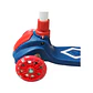 Scooter Plegable Azul Con Rojo de 3 Ruedas Iluminadas - PS - Miniatura 2