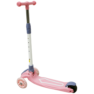 Scooter Plegable Rosado de 3 Ruedas Iluminadas - PS