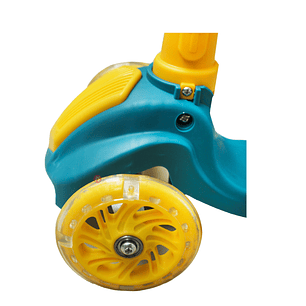 Scooter Plegable Amarillo de 3 Ruedas Iluminadas - PS