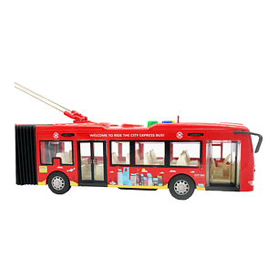 Bus Juguete A Fricción Luz Y Sonido Escala 1:16 - PS