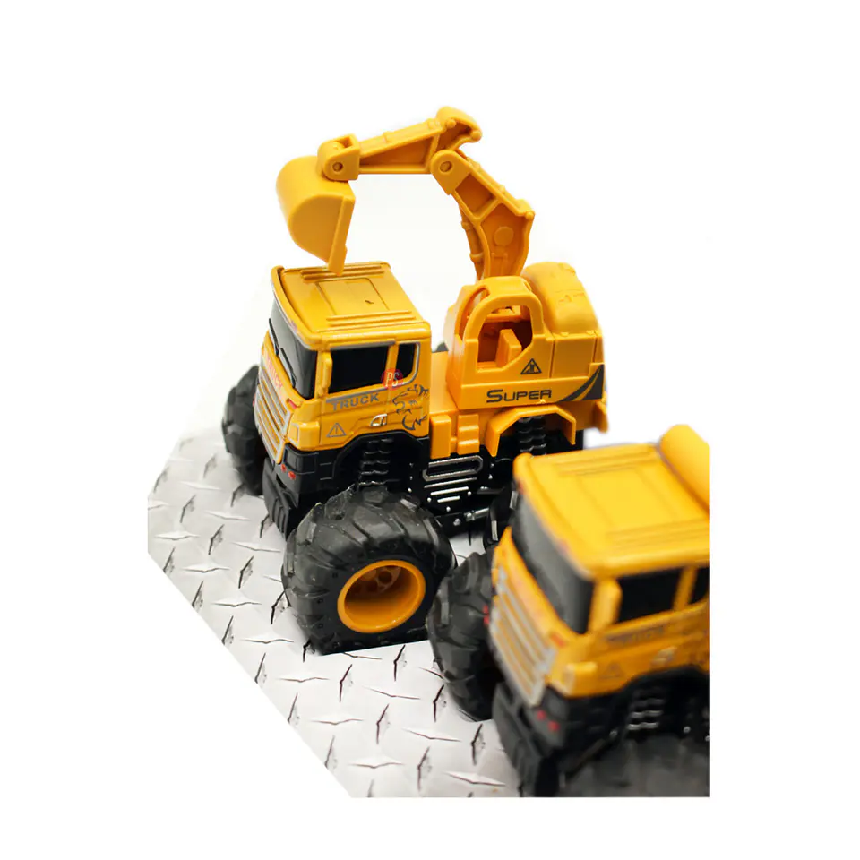 Set 3 Camiones Juguete Construcción A Fricción - PS 3