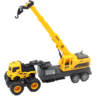 Camión Juguete Grúa De Remolque A Fricción - PS