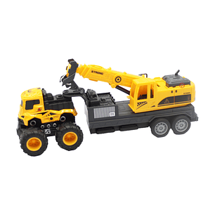 Camión Juguete Grúa De Remolque A Fricción - PS