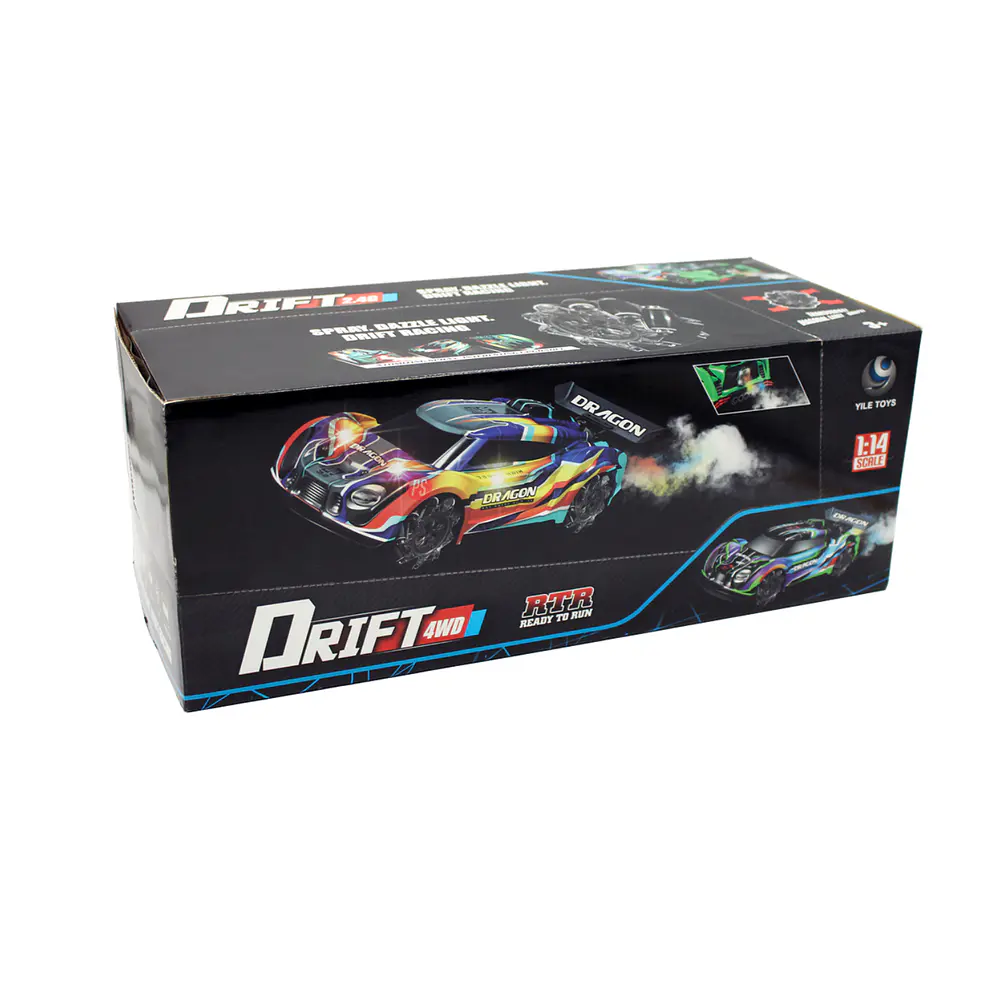 Auto De Carreras Juguete RC Luz, Humo y Movimiento Azul - PS 3