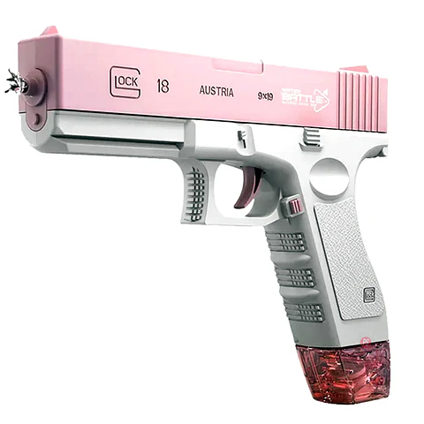 Pistola Agua Recargable Rosado Lanzamiento Continuo - PS