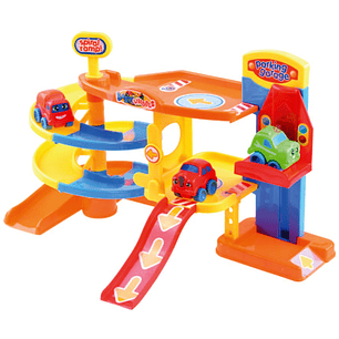 Set De Estacionamiento Vehículos 20 Piezas Y 2 Autos - PS