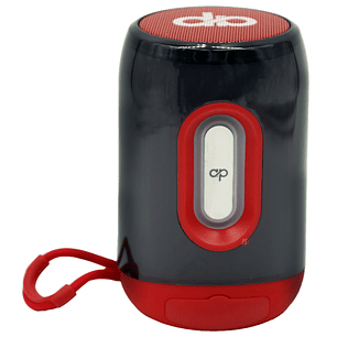 Parlante Bluetooth Rgb Tws Portátil Color Rojo - PS