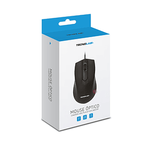 Mouse USB 3 Botones 800 DPI Negro - Ps