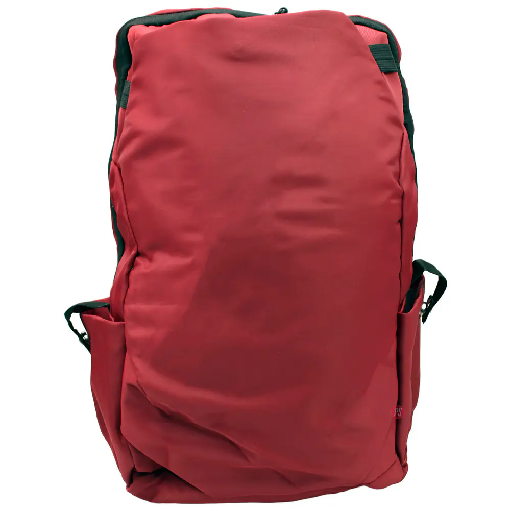 Mochila Bolso Notebook Roja Puerto De Carga Unisex - PS 1