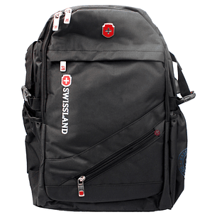 Mochila Multifuncional Impermeable Notebook Negro - PS