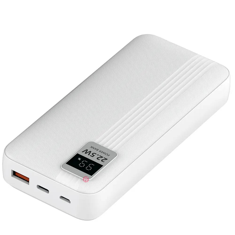 Power Bank 20000mAh 22.5W + 2 Cables Incluidos Blanco - PS 1