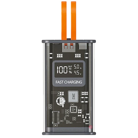 Power Bank 10000mAh 22.5W Diseño Transparente - PS
