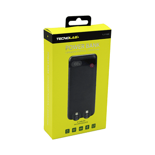 Power Bank 20000mAh 22.5W LED Display + Cables Negro - PS