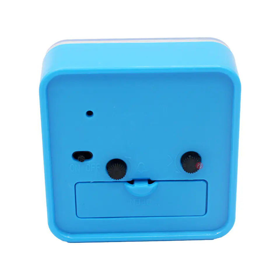 Reloj Despertador Cuadrado Ideal para Escritorio Azul - PS 2