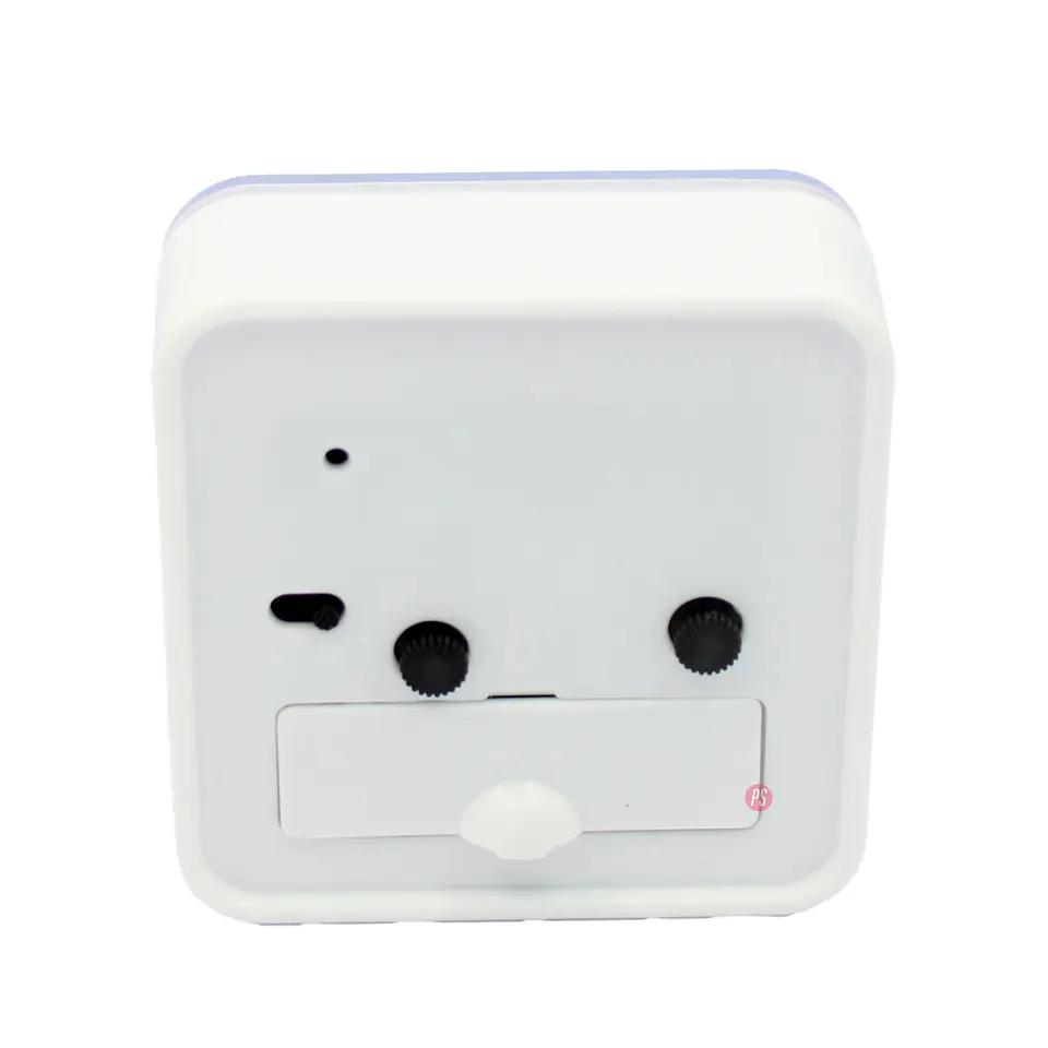 Reloj Despertador Cuadrado Ideal para Escritorio Blanco - PS 2