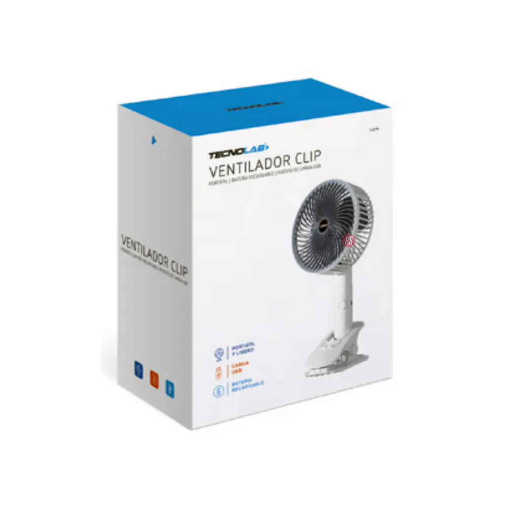 Ventilador De Escritorio Clip Recargable Multifuncional - PS 5