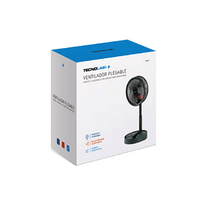 Ventilador Portátil Plegable Con Pedestal USB Verde - PS