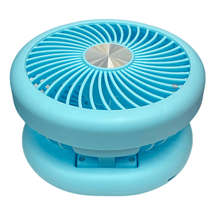 Mini Ventilador Plegable De Mano Recargable Azul - PS