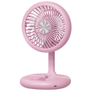 Mini Ventilador Plegable De Mano Recargable Rosa - PS