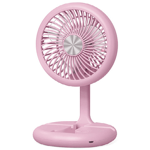 Mini Ventilador Plegable De Mano Recargable Rosa - PS
