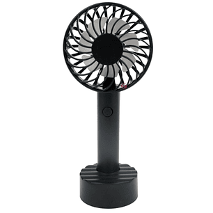 Mini Ventilador De Mano Recargable 500mAh Negro - PS
