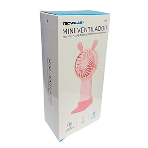 Mini Ventilador De Mano Diseño Conejo Recargable - PS