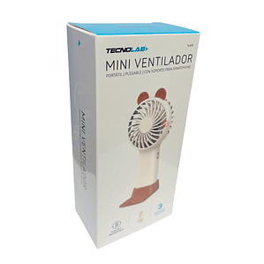 Mini Ventilador De Mano Diseño Oso Recargable - PS