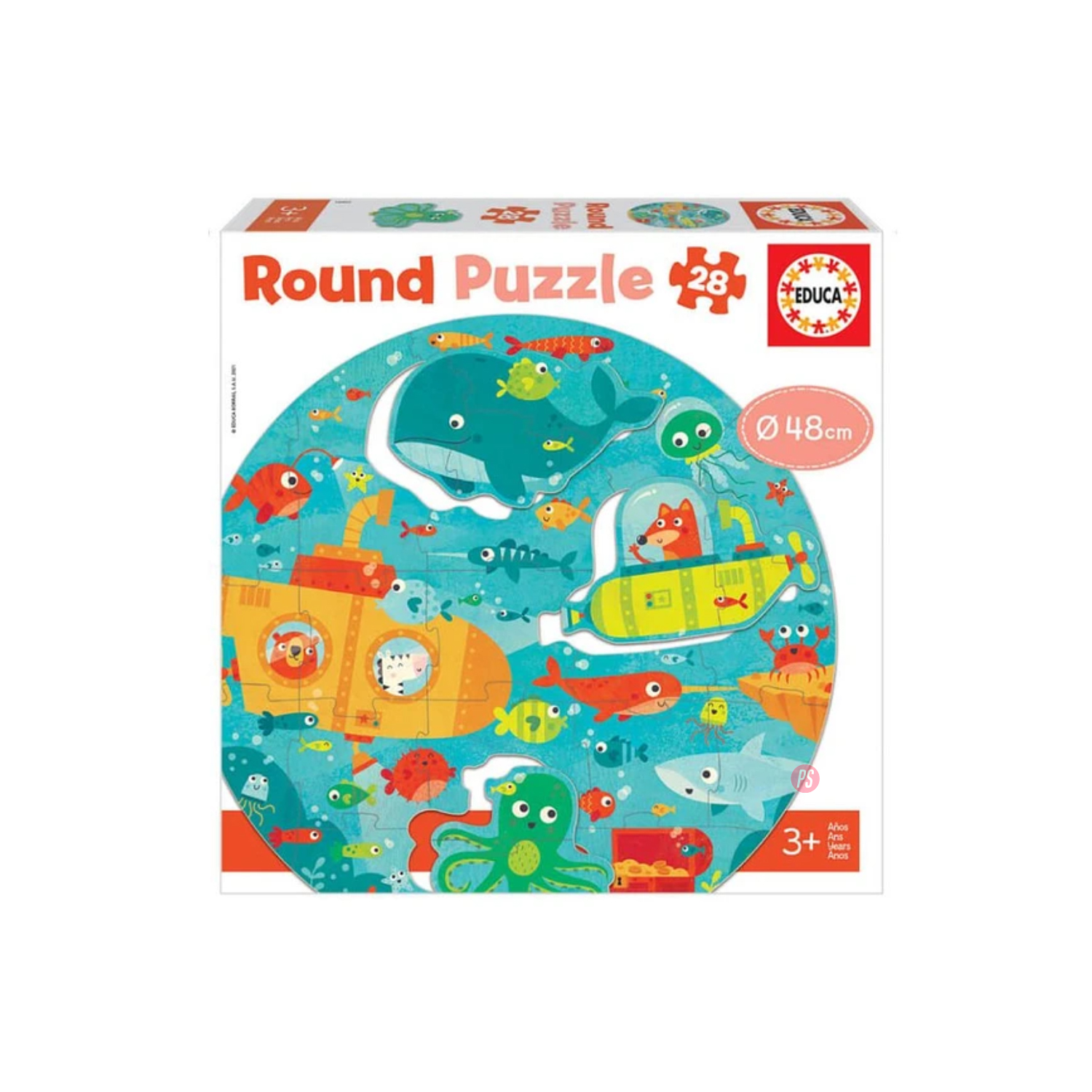 Puzzle 28 Piezas Bajo El Mar 48cm Educa - Ps