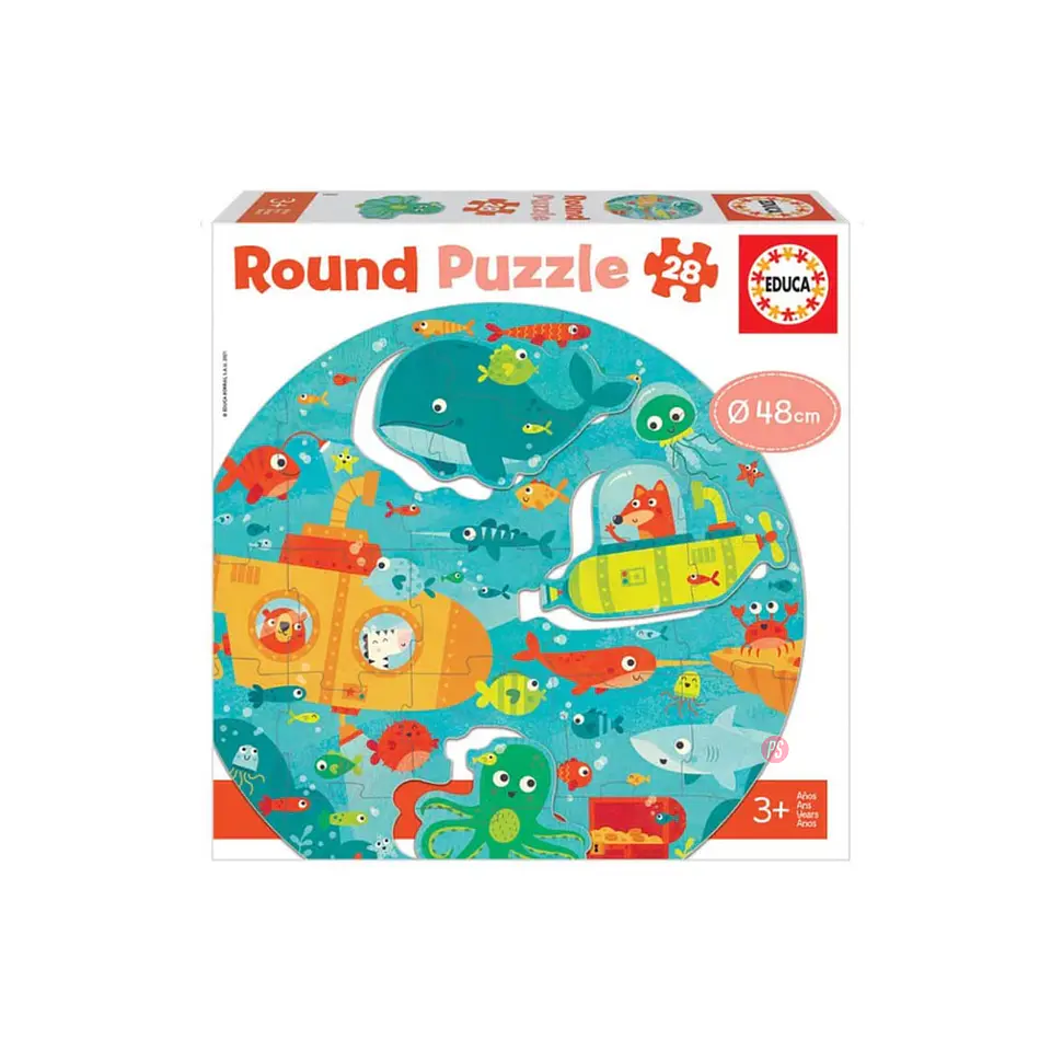 Puzzle 28 Piezas Bajo El Mar 48cm Educa - Ps 1