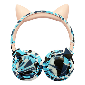 Audífonos Bluetooth Gatito Rosa RGB ¡Vida a tu Música! - PS