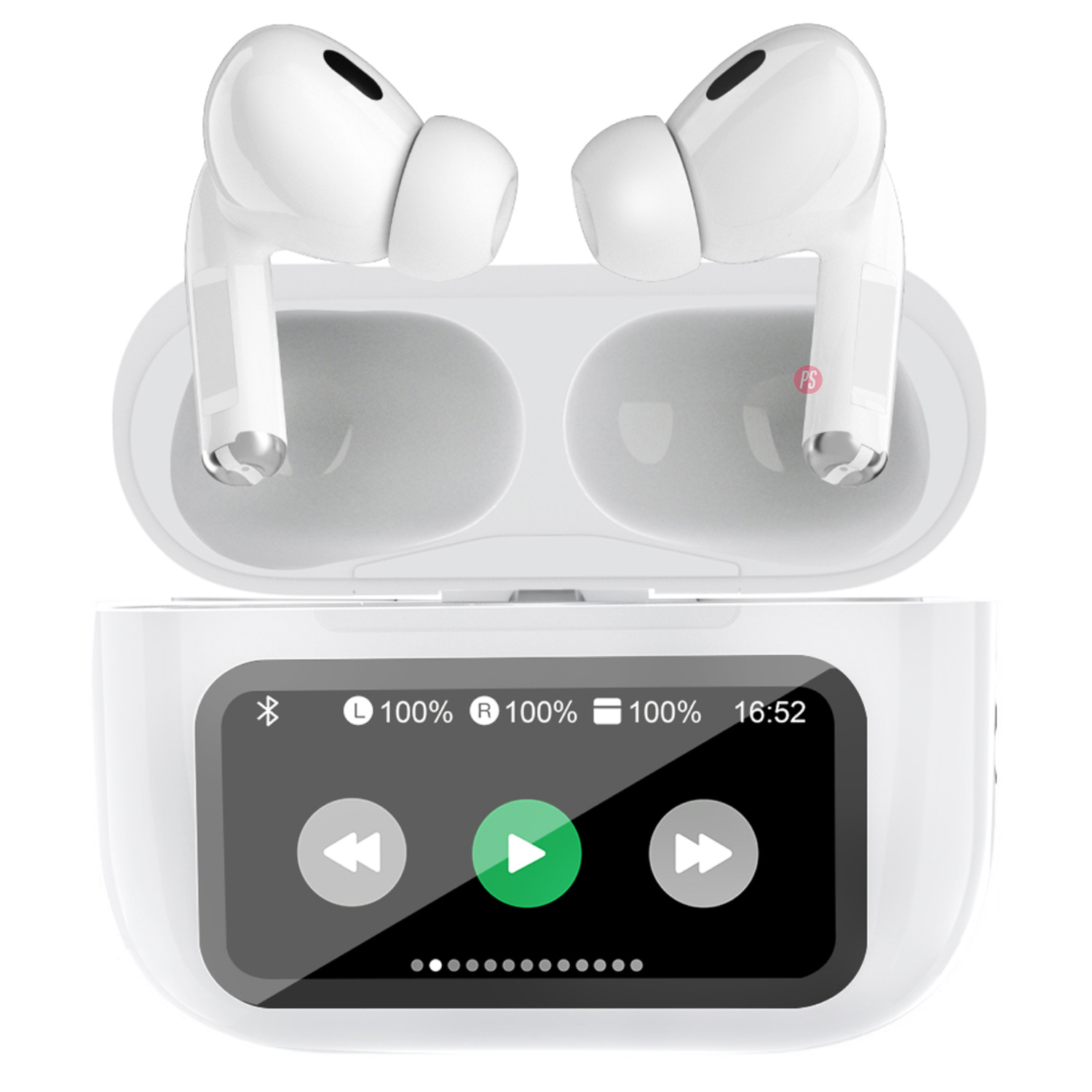 Audífonos Bluetooth Con Pantalla Touch Blanco - PS