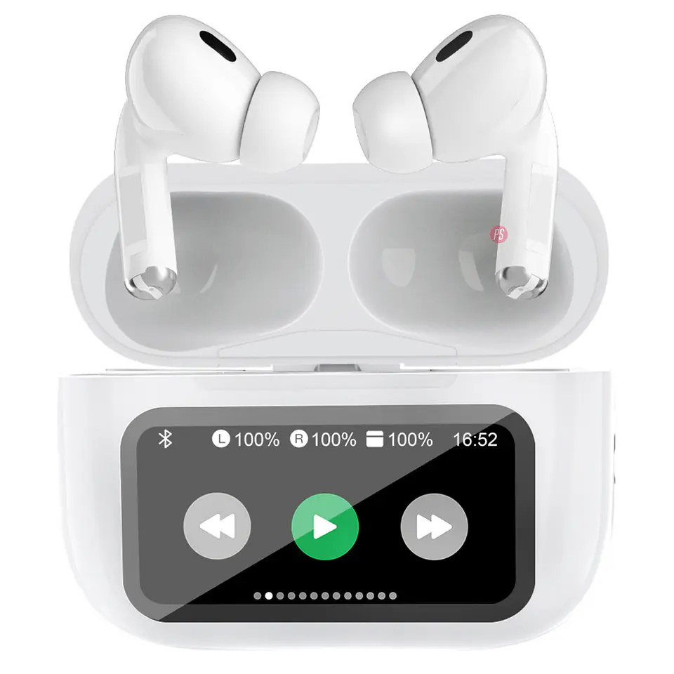 Audífonos Bluetooth Con Pantalla Touch Blanco - PS 1