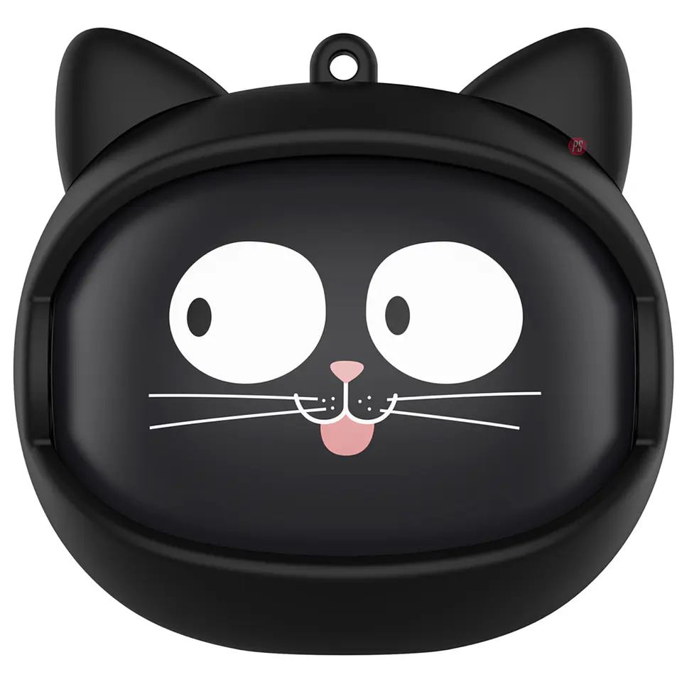 Audífonos Bluetooth Con Caras Seleccionables Gato Negro - PS 1