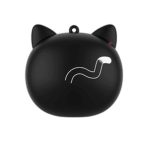 Audífonos Bluetooth Con Caras Seleccionables Gato Negro - PS