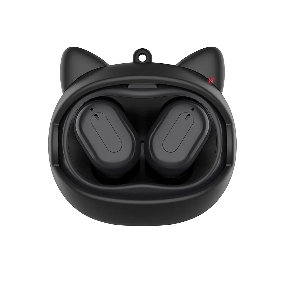 Audífonos Bluetooth Con Caras Seleccionables Gato Negro - PS 5
