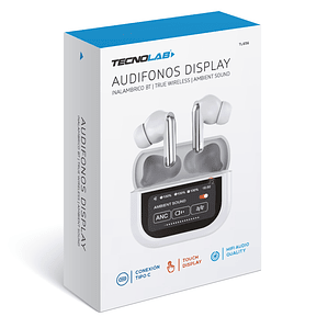 Audífonos Bluetooth Con Pantalla Touch Blanco - PS