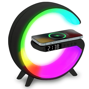 Parlante Bluetooth My Lil G Cargador Inalámbrico Negro - PS