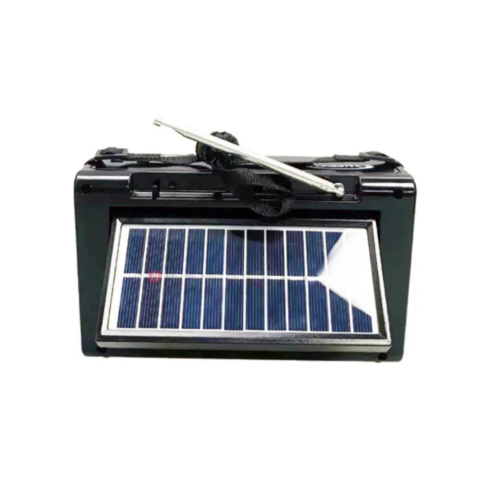 Radio Portátil AM/FM/SW Con Panel Solar Y Luz - PS 2