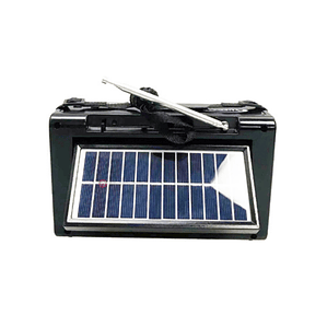 Radio Portátil AM/FM/SW Con Panel Solar Y Luz - PS