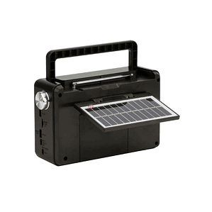 Radio AM/FM/SW Con Panel Solar, USB Y Linterna LED - PS